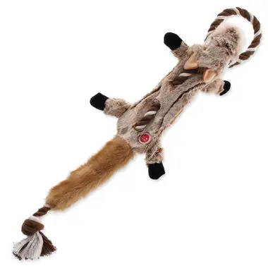 Dog Fantasy Hračka - Skinneeez čipmank s povrazom 57.5cm