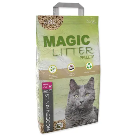 Magic Litter Mačkolit Wooden Rolls 8l