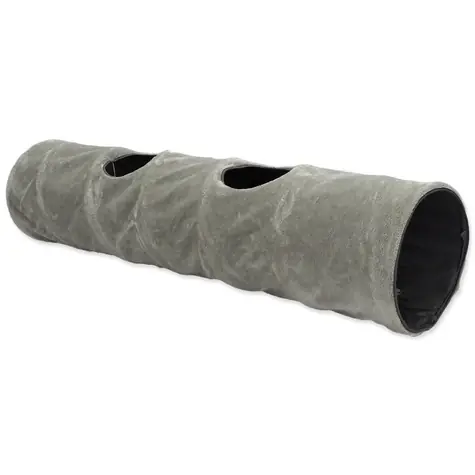 Magic Cat Tunel XL plyš sivá 150x35cm