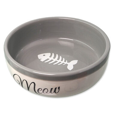 Magic Cat Miska Meow keramická bielo-šedá 13.4x4cm 170ml