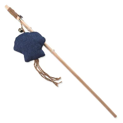 Magic Cat Hračka - Natural Fun cumlík medúza s rolničkou a šantou mačacia modrá 40cm