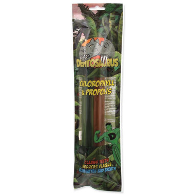Mr. Dental Tyčinka Dentosaurus s propolisom-chlorofylom Mix L 21cm 2ks