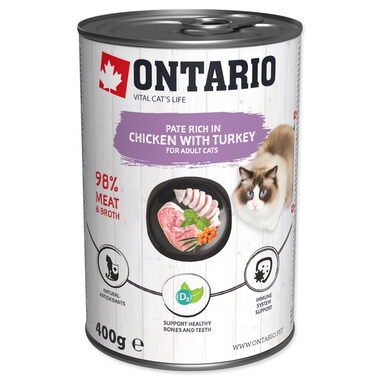 Ontario Konzerva kura a morka paté 400g