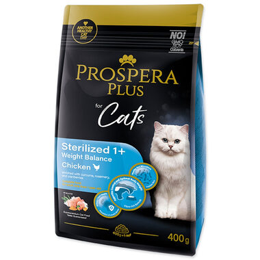 Prospera PLUS Sterilized 1+ Chicken Weight Balance 400g / Granule pre dospelé mačky