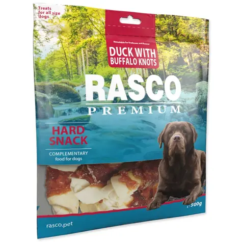 Rasco Premium uzly byvolí 5cm s kačacím mäsom 500g