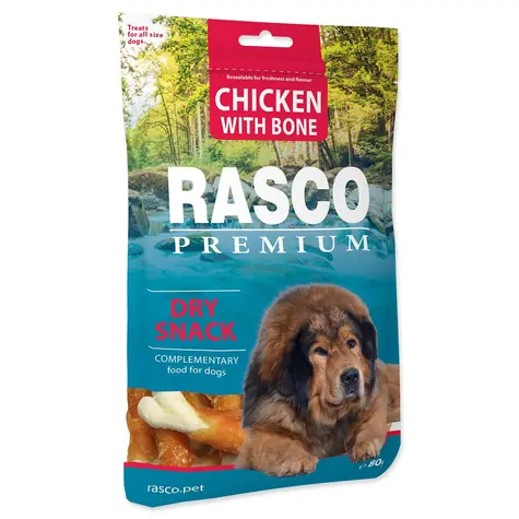 Rasco Premium kosti obalené kuracím mäsom 80g