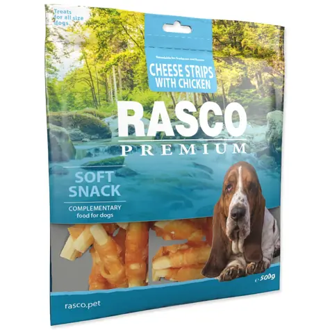 Rasco Premium prúžky syra obalené kuracím mäsom 500g 