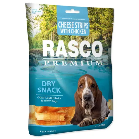Rasco Premium prúžky syra obalené kuracím mäsom 230g