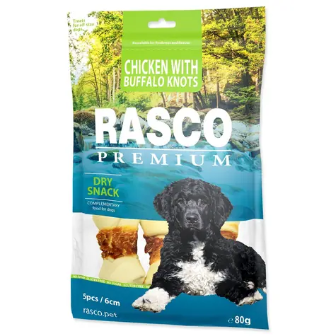 Rasco Premium uzly byvolia obalené kuracím mäsom 80g