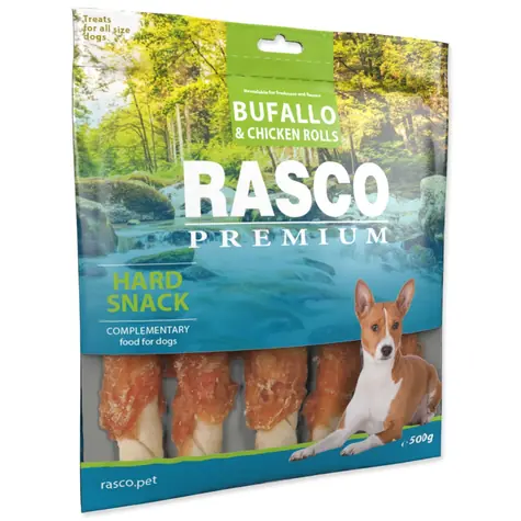 Rasco Premium tyčinky byvolia L obalené kuracím mäsom 500g