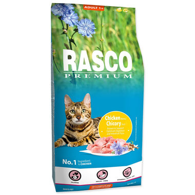 Rasco Premium Adult kura s koreňom čakanky 7.5kg / Granule pre dospelé mačky 