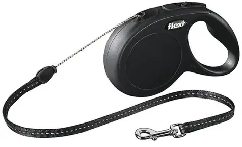 Flexi Classic S lanko 8m čierne / Vodítko 