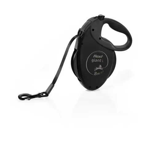 Flexi Giant L Black Edition opasok 8m čierne / Vodítko 