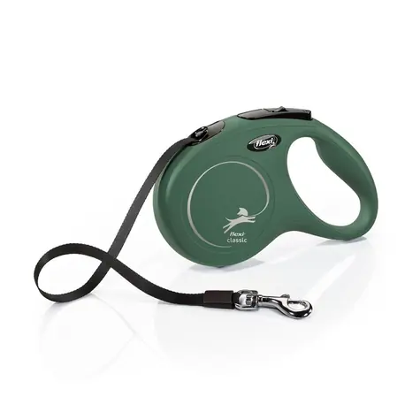 Flexi Classic M opasok 5m olivovo zelené / Vodítko 
