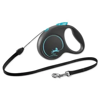 Flexi Black Design S lanko 5m čierno-modré / Vodítko 