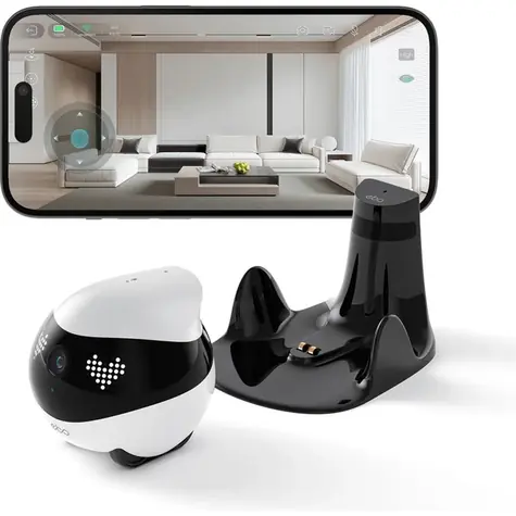 Enabot EBO Air 2 Dove Companion Robot biela / mobilná 2K kamera / AI / Wi-Fi / 2450 mAh / micro SD