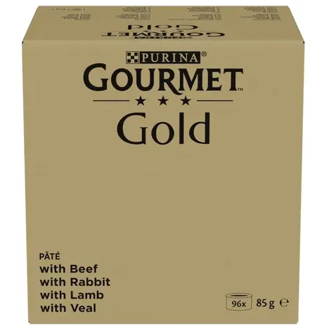 PURINA GOURMET GOLD Mousse Mix 96x85 g / Konzervy pre mačky / 4 príchute