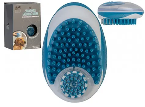 Pet Pro 2 in 1 Shampoo & Grooming Brush 