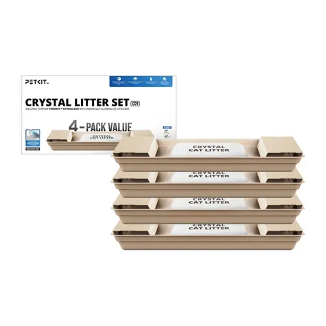 PetKit Crystal Litter / kryštalické podstielka / pre Purobot Crystal Duo / 4 vrecká
