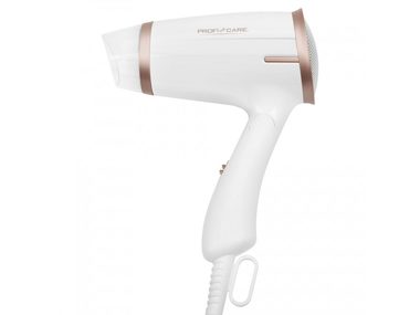 ProfiCare PC-HT 3009 biela / Fén na vlasy / 1400W / 2 rýchlosti / studený vzduch / sklopná rukoväť / závesné pútko