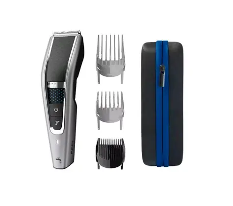 Philips 5000 series HC5650-15 čierno-strieborná / zastrihávač vlasov / 3 nástavce / púzdro