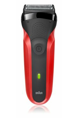 Braun Series 3 300s červená / planžetový holiaci strojček / 30 min prevádzka