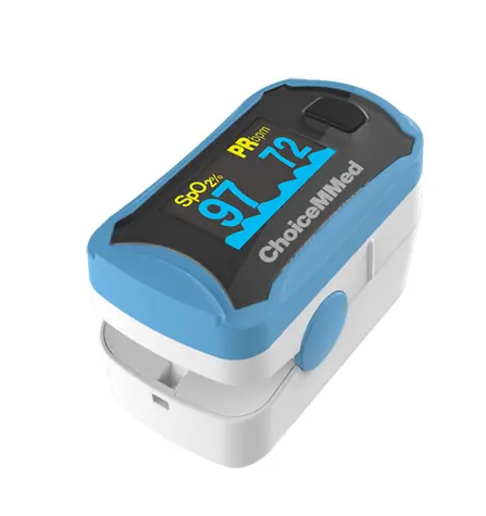 ChoiceMMed OxyWatch MD300C29 / pulzný oxymeter / meranie: SpO2 (70-100%) & Tep (30-250 tepov-min) / 2x AAA