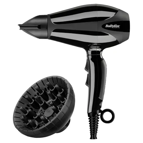 BaByliss Compact Pro / sušič na vlasy / 2400W / 3 teploty / 2 rýchlosti / Difuzér / 2x koncentrátor
