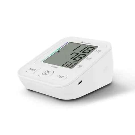 TrueLife Pulse / tlakomer na hornú časť paže / LCD / tlak & srdcový tep / manžeta 42 cm / pamäť na 60 meraní / 4X AA