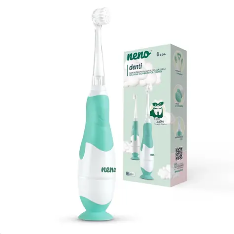 Neno Denti biela / Elektrická detská kefka / 17.000 pulzov / IPX7 / LED / rotačná