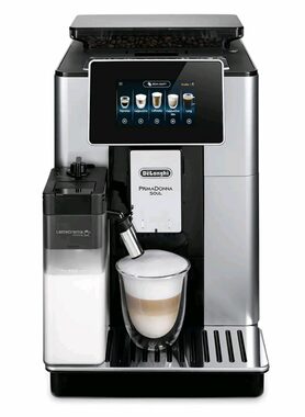 DeLonghi ECAM 610.55.SB PrimaDonna Soul strieborná / Automatický kávovar / 1450W / 19 bar