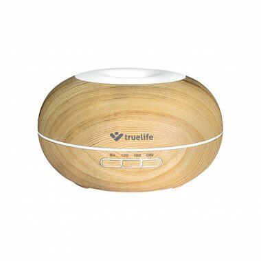 TrueLife AIR Diffuser D5 light hnedá / Aróma difuzér a zvlhčovač vzduchu / 300 ml / 14 LED podsvietenie / až 10h / dopredaj