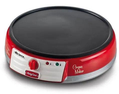 Ariete 202-00 Party Time červená / palacinkovač / 1000 W / nepriľnavý povrch
