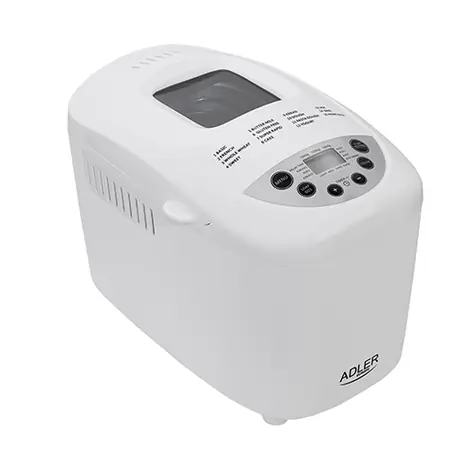 Adler AD 6019 / domáca pekáreň / 850 W / 15 programov / 1.5 kg / LCD displej
