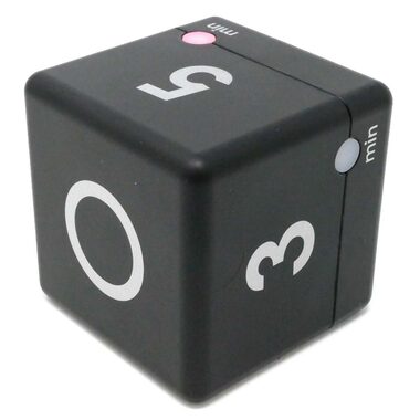 TFA 38.2040.01- CUBE Digitálny časovač - čierna