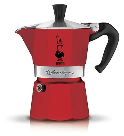 Bialetti Moka Express kanvička na 6 šálok červená 300 ml