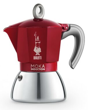 Bialetti MOKA Induction kanvička na 4 šálky červená 150 ml