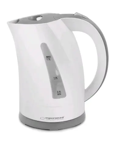 Esperanza EKK022 AMAZON rýchlovarná kanvica bielo-šedá / 2200 W / 1.7 L / plast