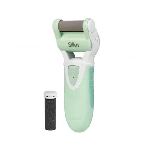 Silk´n MicroPedi Wet &amp; Dry / Pedikúra / 46 otáčok za sekundu / 2 valčeky / 2x AA