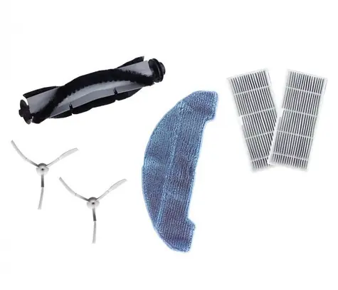 UMAX U-Smart Laser Robot Accesories / Hlavná kefa &amp; 2x Bočná kefka &amp; 2x Hepa filter &amp; 1x Textilná handrička na vytieranie