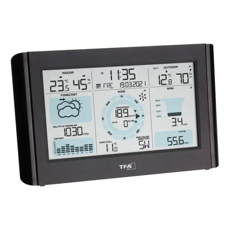 TFA 35.1161.01 - WEATHER PRO Hobby meteostanica s predpoveďou počasia &amp; vetromerom a zrážkomerom