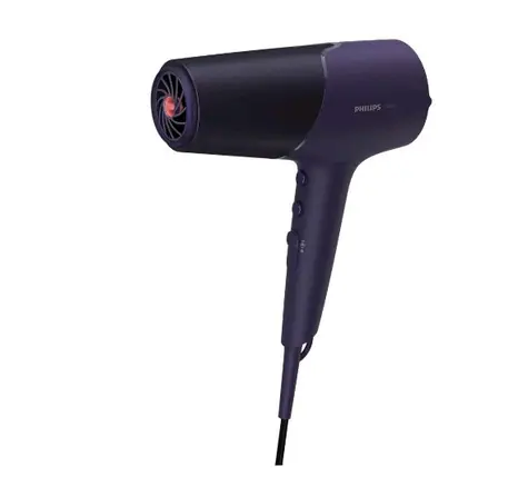 Philips BHD514-00 fialová / Sušič vlasov / 2300W / 2 rýchlosti - 3 teploty / ThermoShield / difuzér