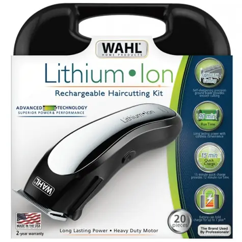 Wahl 79600-3116 Lithium Ion Premium / zastrihávač / Šírka čepele: 46 mm / min. 0.7mm / 10 nástavcov