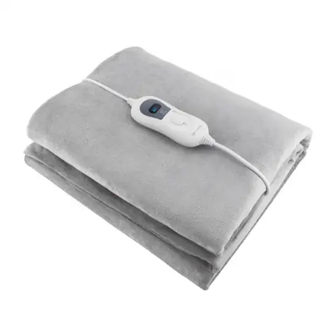 TrueLife HeatBlanket 1508 / Nahrievacia dečka šedá / 60 W / 3 teploty / 150 x 80