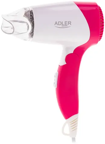 Adler AD 2259 ružová / Fén na vlasy / 1200 W / 2 teploty / 2 rýchlosti / Koncentrátor 