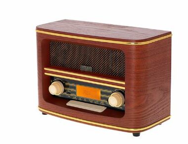Adler AD 1187 hnedá / retro rádio / FM / Bluetooth / AUX / Stereo / LCD / 2x5W