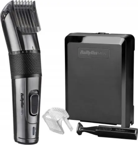 Babyliss E978E / zastrihávač vlasov / 2 nadstavce / 24 nast. dĺžok / doba prevádzky 60 minút / čierna