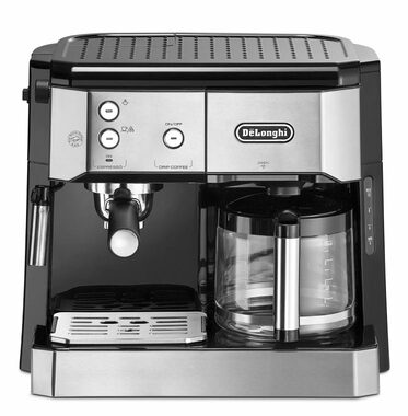 DeLonghi BCO421.S strieborná / Pákový kávovar + prekvapkávač / 1750W / 1.0 l / 15 bar / penič mlieka
