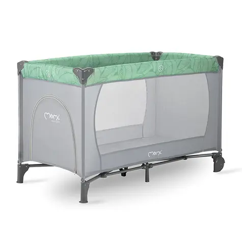 MoMi BELOVE Cestovná postieľka zelená