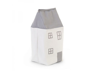 Childhome Box na hračky Dom Grey Off White / 73 x 32 x 32 cm